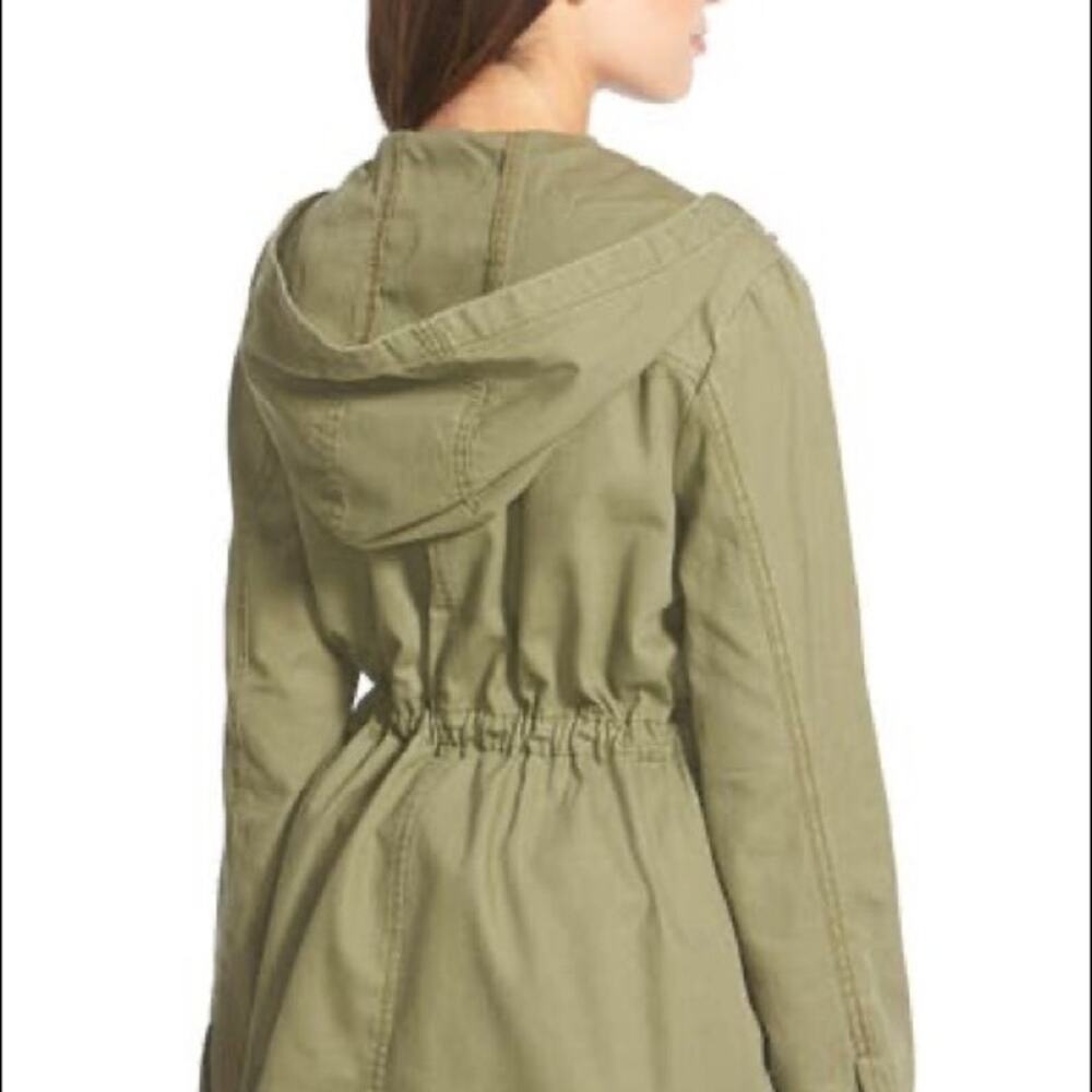 Nordstrom's bp Muted Maroon Hooded Field Utility Cargo Jacket Size Small - Picture 5 of 16